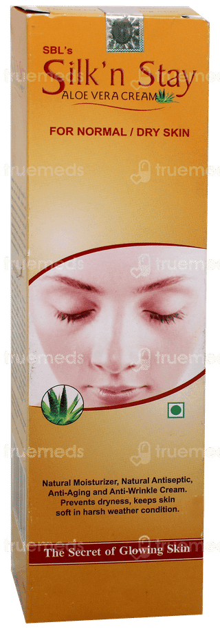 Sbl Silk N Stay Aloe Vera For Normal/Dry Skin Cream 100Gm